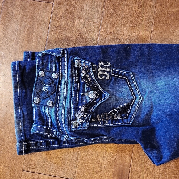Miss Me Denim - Miss Me embellished jeans, Size 29, color dark, inseam 33